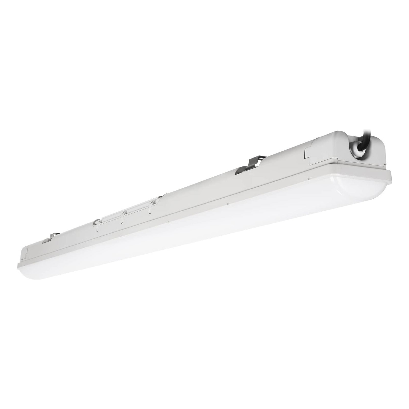 4ft LED Vapor Tight Linear Light - 3CCT & Wattage Selectable - 50/60/70W Up to 9100 Lumens - Gray