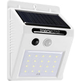 20-LED Solar Motion Sensor Wall Light - 320 Lumens - 6500K - White