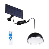 Solar Pendant Light with Remote - Selectable 3CCT - 700 Lumens - Black