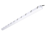 8-Foot LED Vapor Tight Linear Light - 3CCT and Wattage Selectable - 80/100/120W Up to 15000 Lumens - Gray