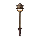 3-Tier Pagoda LED Path Light - 5CCT - Oil Rubbed Bronze