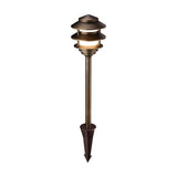 3-Tier Pagoda LED Path Light - 5CCT - Oil Rubbed Bronze