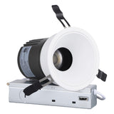 4-Inch Narrow-Trim Deep Anti-Glare LED Downlight - 5CCT Selectable - 12W - White
