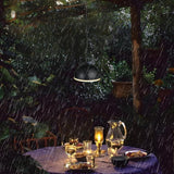 Solar Pendant Light with Remote - Selectable 3CCT - 700 Lumens - Black
