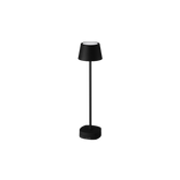 Portable LED Table Lamp - Wireless Rechargeable - 2700K 200lm - Black - LumaDome™ Noir