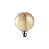 Decorative LED Globe Bulb - 2200K Extra Warm - 3.5W 120lm CRI80+ - Amber Glass