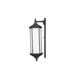 Residential Outdoor Lantern - Intricate Iron Metalwork - 60W 800 Lumens - Black Nixie™Etch