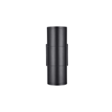 Outdoor Cylinder Wall Light - Dual-Beam 36°/120° - 1800-2200lm - Black