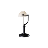 Decorative Task Lamp - Amber Glass Shade - 60W Max - Yellow Finish