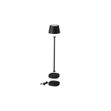 Portable LED Table Lamp - Wireless Rechargeable - 2700K 200lm - Black - LumaDome™ Noir
