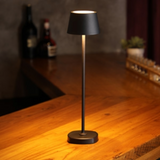 Portable LED Table Lamp - Wireless Rechargeable - 2700K 200lm - Black - LumaDome™ Noir