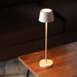 Wireless Rechargeable LED Table Lamp - Up & Down Ambient Glow - 2700K 200lm - Beige
