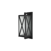 Outdoor Wall Light - Sculptural Geometric Design - 60W 800lm - Black Mon Diamond