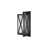 Outdoor Wall Light - Sculptural Geometric Design - 60W 800lm - Black Mon Diamond