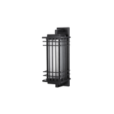 Outdoor LED Cube Light - Handcrafted Iron Design - 60W 800lm - Black