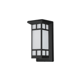 Outdoor LED Wall Light - Geometric Grid Design - 968 Lumens 17W - Black