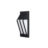 Outdoor LED Wall Light - 3000K Warm White - 9W 718lm - Zen™ Triad Black