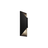 Architectural LED Wall Sconce - 5CCT Selectable - 1600lm IP65 - Black Prism™