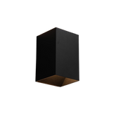 Architectural LED Wall Light - Up/Down Wall Wash - 10W 3000K CRI90+ - Black Cube Slate