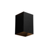 Architectural LED Wall Light - Up/Down Wall Wash - 10W 3000K CRI90+ - Black Cube Slate