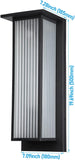 Outdoor LED Wall Light - Architectural Geometric Design - 800lm IP54 - Black Zen™ Stripe