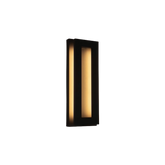 Rectangular LED Outdoor Wall Sconce - 5CCT Selectable - 24W 400lm - Black