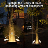 Low Voltage LED Tree Ring Lights - Stake mount - 3000K