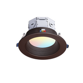 Deep Recessed LED Downlight - 5CCT Selectable - CRI90 800-1200lm - Oil Rubbed Bronze/White