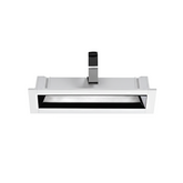 Recessed LED Linear Downlight - 5CCT Polarized Wall Wash - CRI90 500lm 8W - White