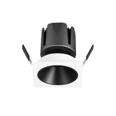 4" Square Gimbal LED Downlight - 5CCT Selectable - CRI90 540lm - White