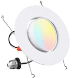 LED Retrofit Flood Downlight - 5CCT Selectable - CRI90 700/1100lm - White