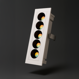 Linear LED Recessed Light - 5CCT Selectable - CRI90 440lm - White