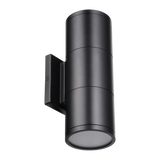 Outdoor Cylinder Wall Light - Dual-Beam 36°/120° - 1800-2200lm - Black