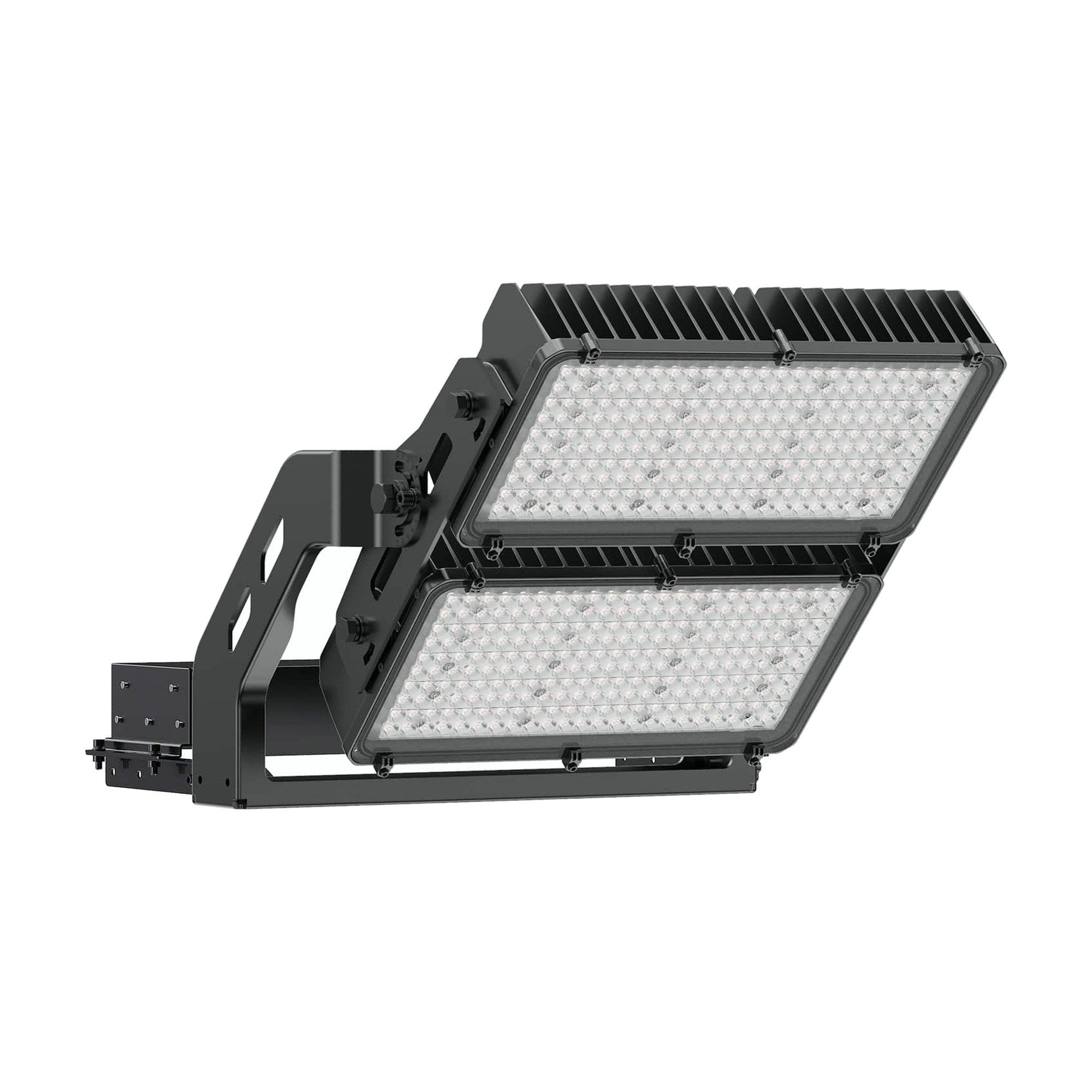 LED Sports Light - Yoke Mount - 1200W - 180,000 lm - 5700K - Black