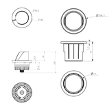LeonLite® Shielded In-Grade Well Light - 3000K