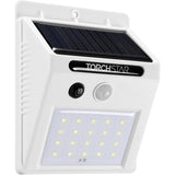 20-LED Solar Motion Sensor Wall Light - 320 Lumens - 6500K - White