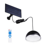 Solar Pendant Light with Remote - Selectable 3CCT - 700 Lumens - Black