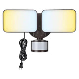 Plug-In Security Light w/ Motion Sensor - Selectable CCT - 2500 Lumens - WatchMan™ QuickBeam