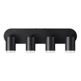 LuminCore Smart 4-Head Linear LED Ceiling Spot Lights | RGBW | Black
