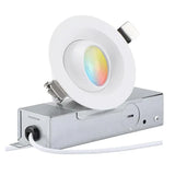 Adjustable Gimbal LED Downlight - 5CCT Selectable - CRI90+ - White