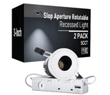 Recessed LED Spotlight - 5CCT Selectable - CRI90 450lm - White LumeX Oval