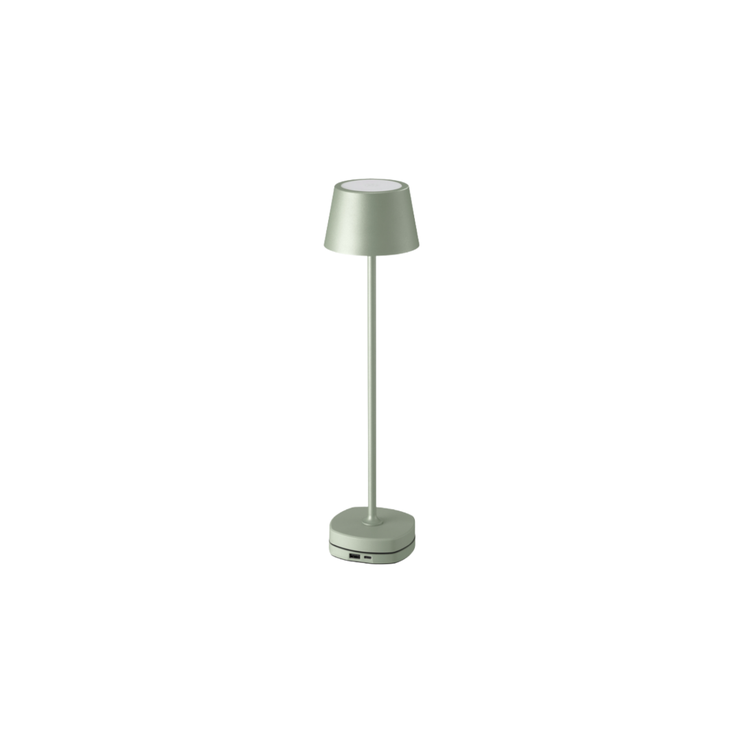 Rechargeable LED Table Lamp - Wireless Up & Down Light - 2700K 200lm - Green