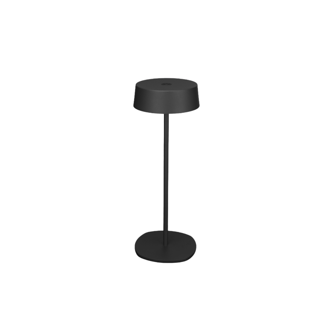 Cordless Rechargeable LED Portable Lamp - IP54 Rated - 2700K 240lm - Black LumaHalo™Noir