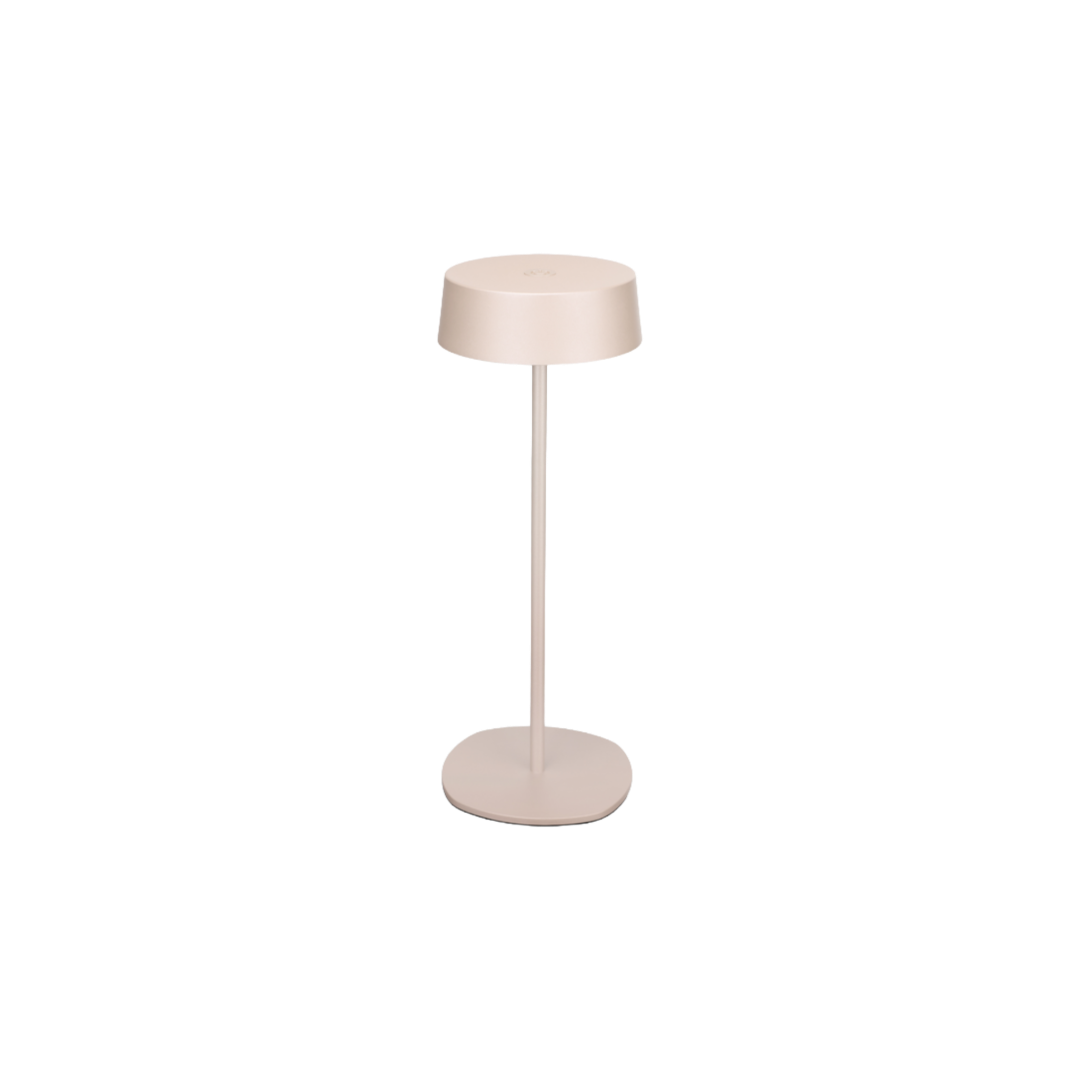 Cordless Rechargeable LED Table Lamp - IP54 Rated - 2700K 240lm - Beige