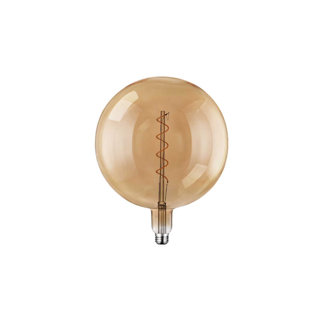 Decorative Globe LED Lamp - Amber Glass - 2200K 200lm - AmberWave