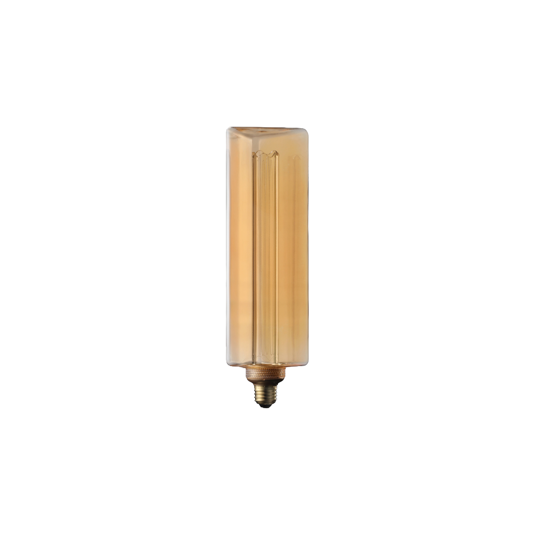 Decorative LED Bulb - Linear Filament Style - 2000K 120 Lumens - Amber Glass
