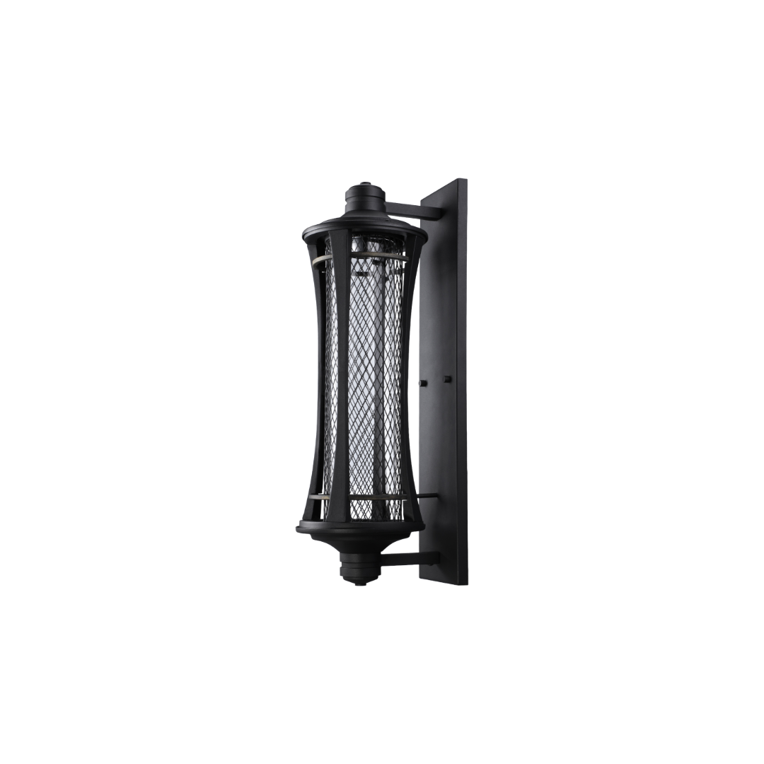 Residential Outdoor LED Fixture - Heritage Design - 800 Lumens - Black Nixie™Mesh