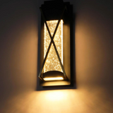 Geometric Outdoor LED Wall Light - Layered Architectural Design - 10W 3000K 294lm - Black