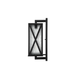 Outdoor Wall Light - Sculptural Geometric Design - 60W 800lm - Black Mon Diamond