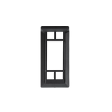 Outdoor LED Wall Light - Geometric Grid Design - 968 Lumens 17W - Black